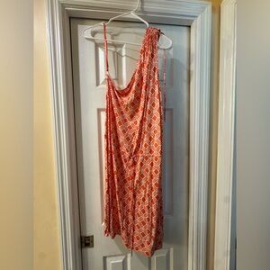 Banana Republic Asymmetrical Orange Dress